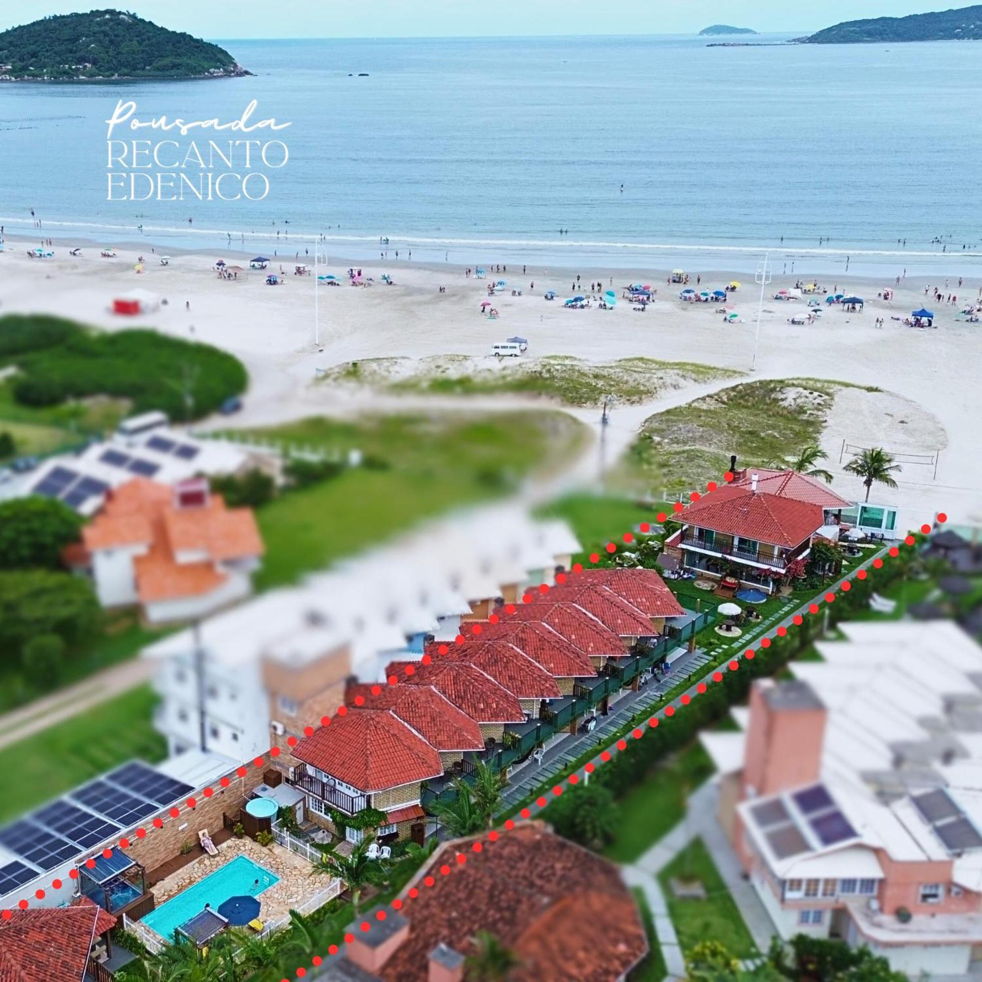 Pousada Recanto Edenico - A Beira Mar Da Praia Ponta Do Papagaio, Palhoca Sc Exterior photo