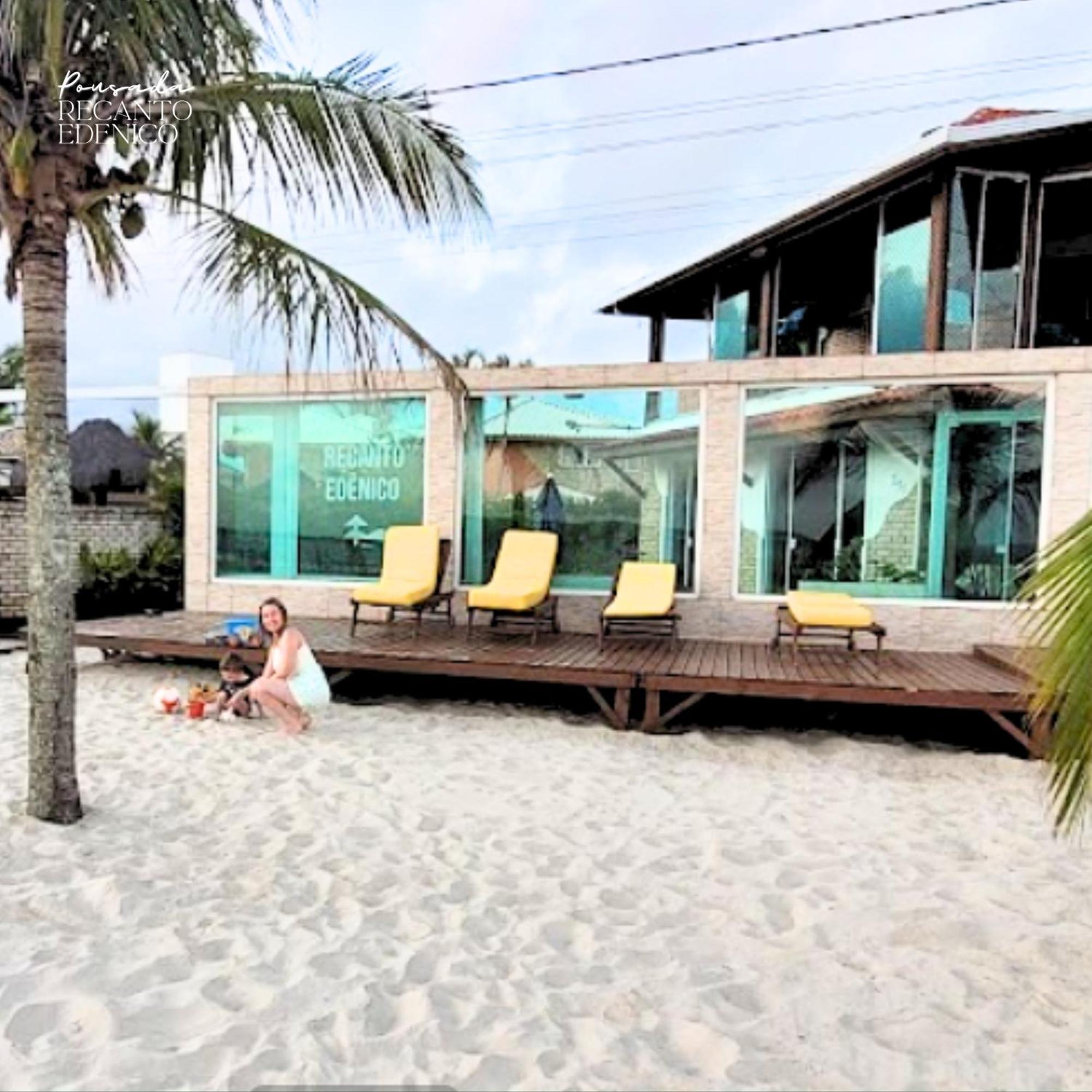 Pousada Recanto Edenico - A Beira Mar Da Praia Ponta Do Papagaio, Palhoca Sc Exterior photo
