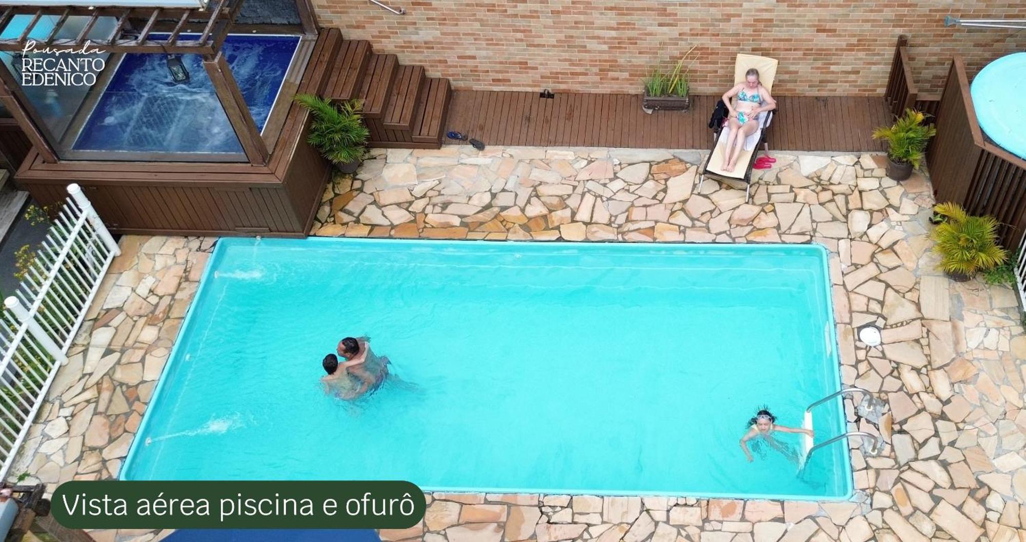 Pousada Recanto Edenico - A Beira Mar Da Praia Ponta Do Papagaio, Palhoca Sc Exterior photo